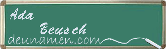 Ada Beusch Visitenkarte